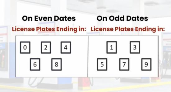 Odd–Even QR Fuel Distribution System Begins Today